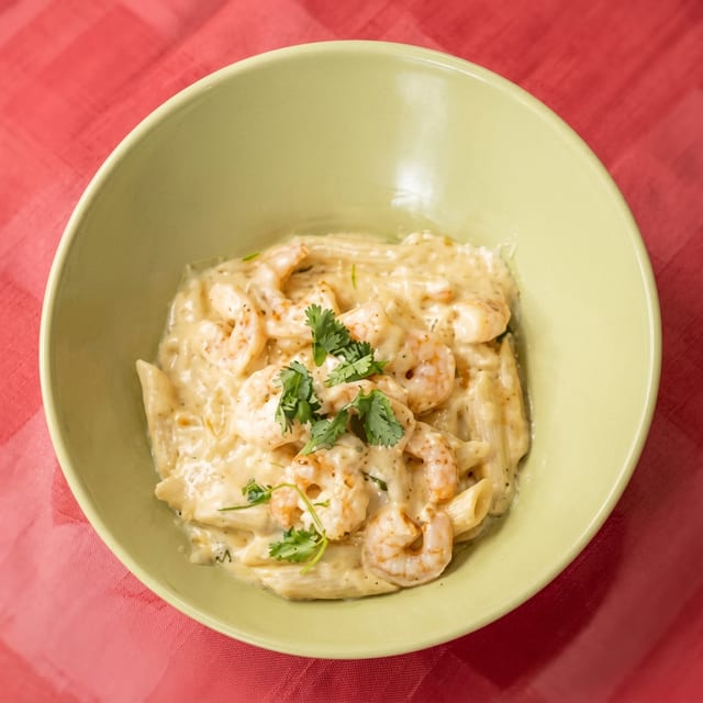 Shrimp Alfredo.