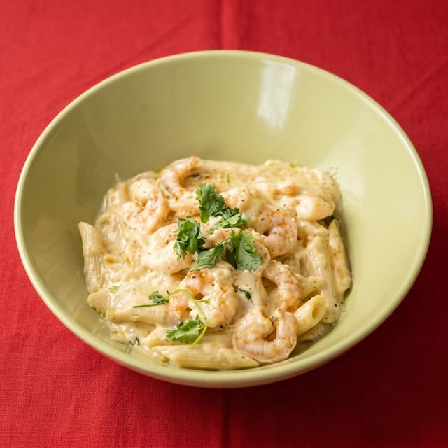 Shrimp Alfredo.